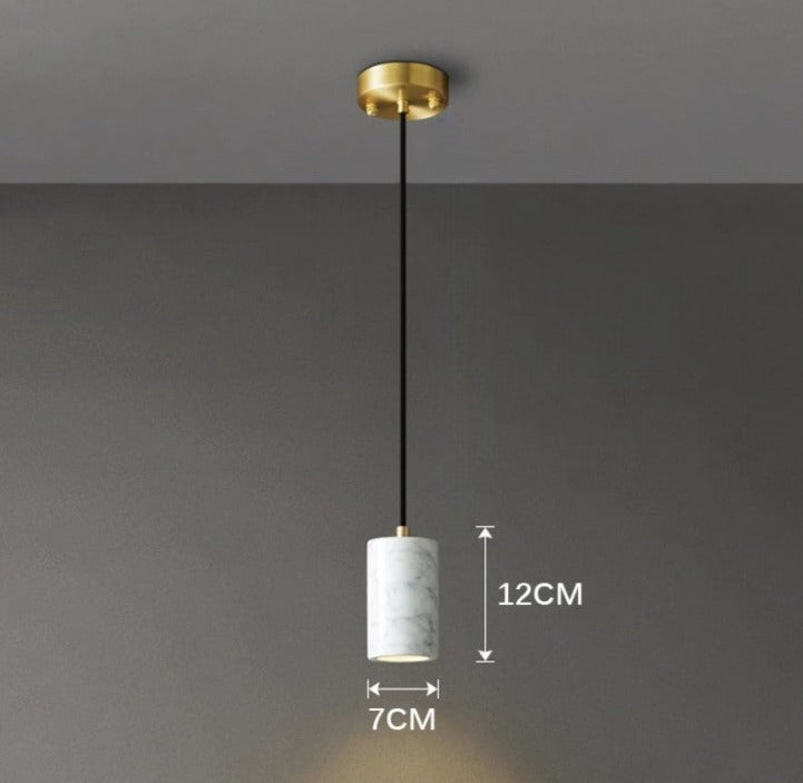 Simple Marble Drop Ceiling Light