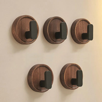 Stylish Wooden Wall Hooks for Keys and Towels