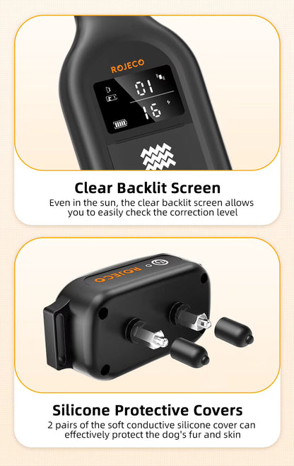 Waterproof Rechargeable Dog Training Collar with Remote