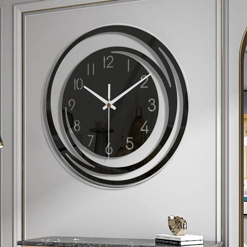 Simple Black Acrylic Wall Clock