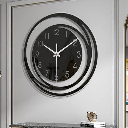 Simple Black Acrylic Wall Clock