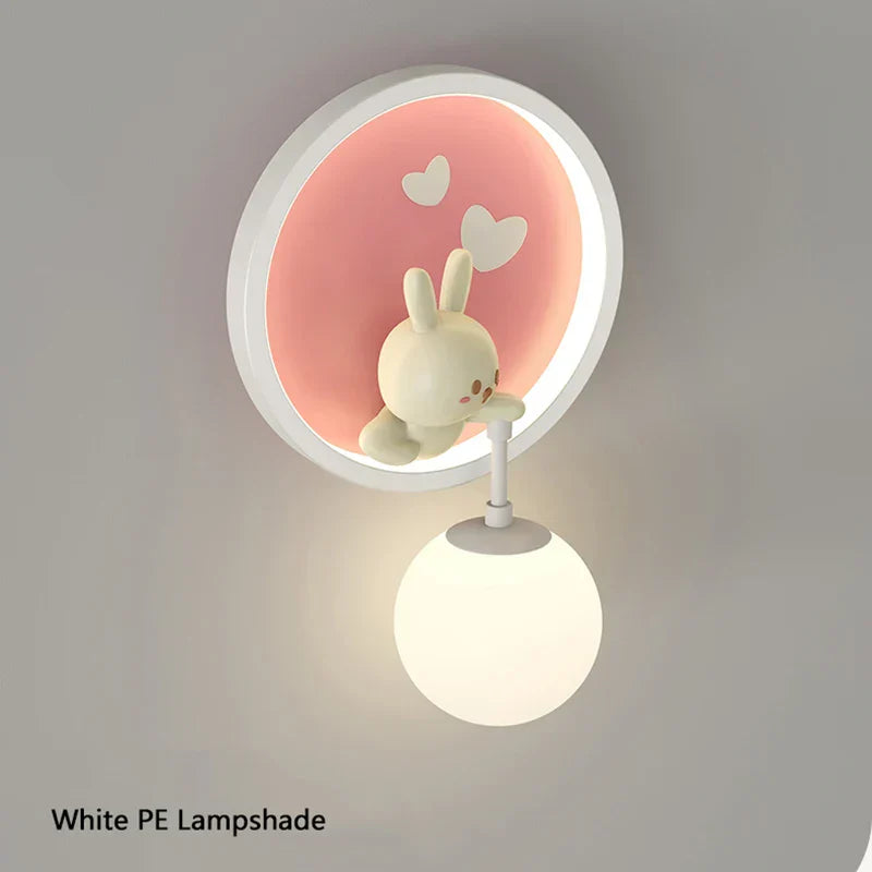 Fun Kids Wall Lamp Cute Animal Design
