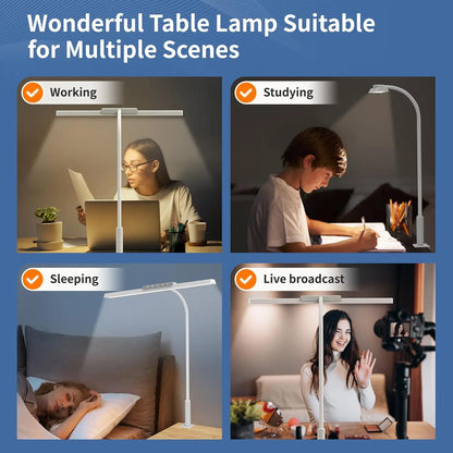 Bright LED Desk Light with Adjustable Arm