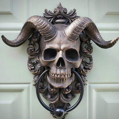 Dark Skull Door Knocker Decoration
