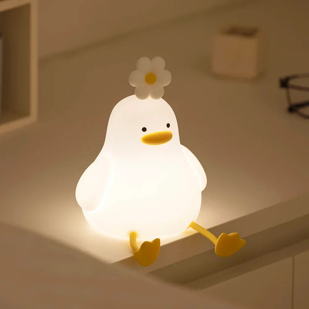 Adorable Duck LED Nightlight Soft Silicone USB Powered