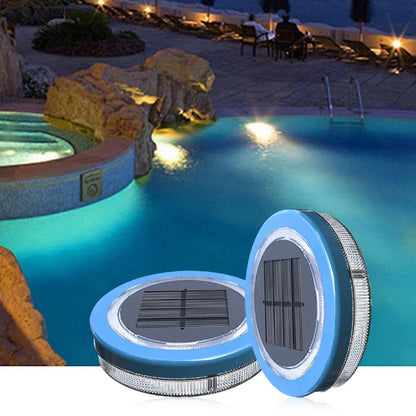 Colorful Floating Solar Pool Lamp Blue LED Waterproof