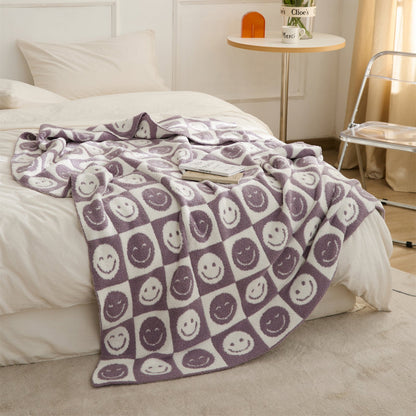 Colorful Plaid Throw Blanket