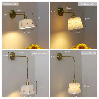 Vintage Style Japanese Wall Light with Switch - Befez