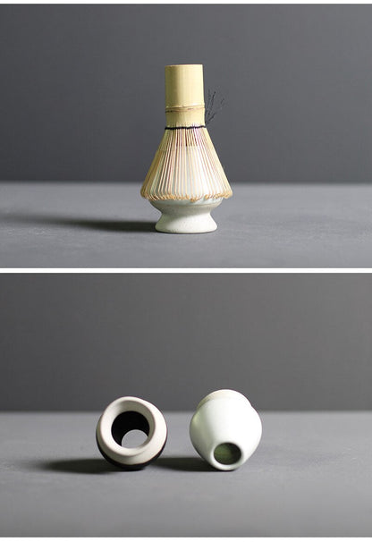 Traditional Japanese Matcha Tea Set with Whisk & Bowl