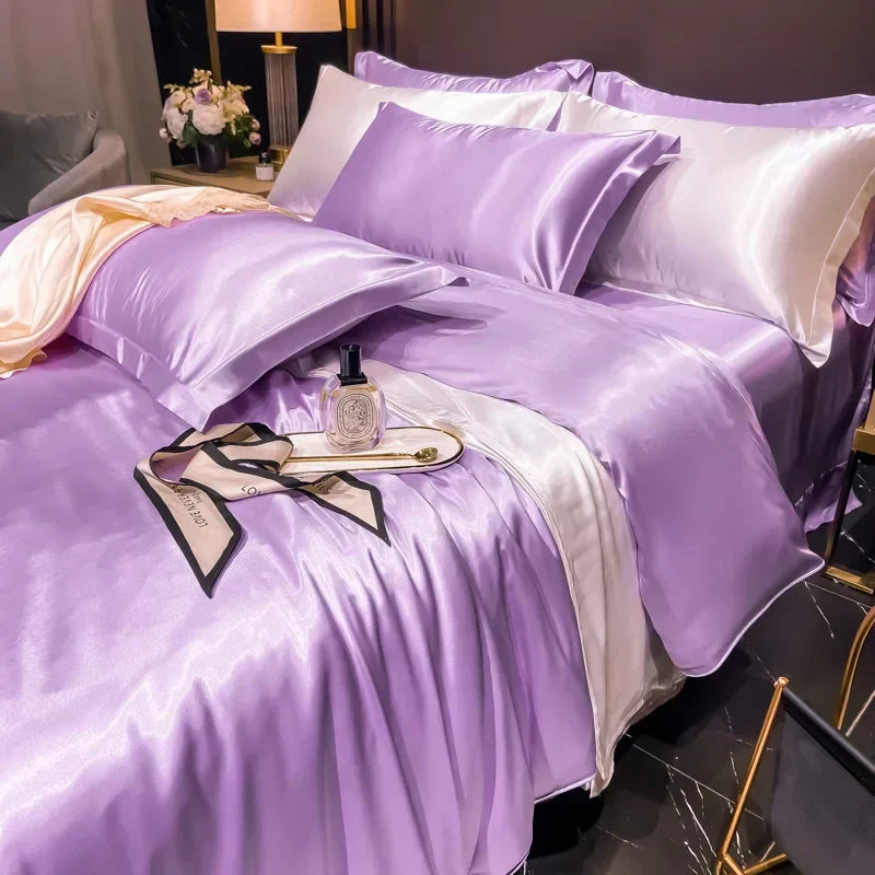 Soft Silk Bed Sheets Set