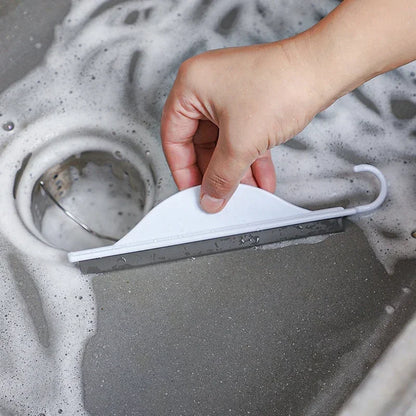 Compact Silicone Shower Squeegee for Glass & Windows