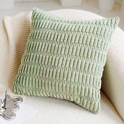 Colorful Floral Embroidered Throw Pillow Cover
