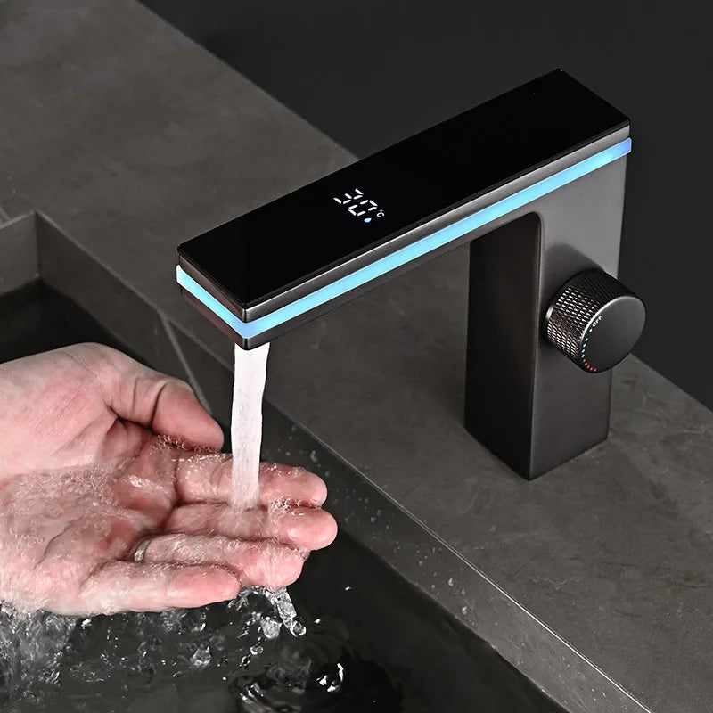 Smart LED Faucet with Digital Temp Control and Mixer - Befez