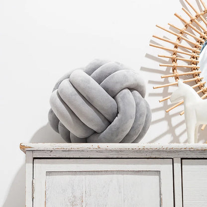 Soft Velvet Knot Pillow