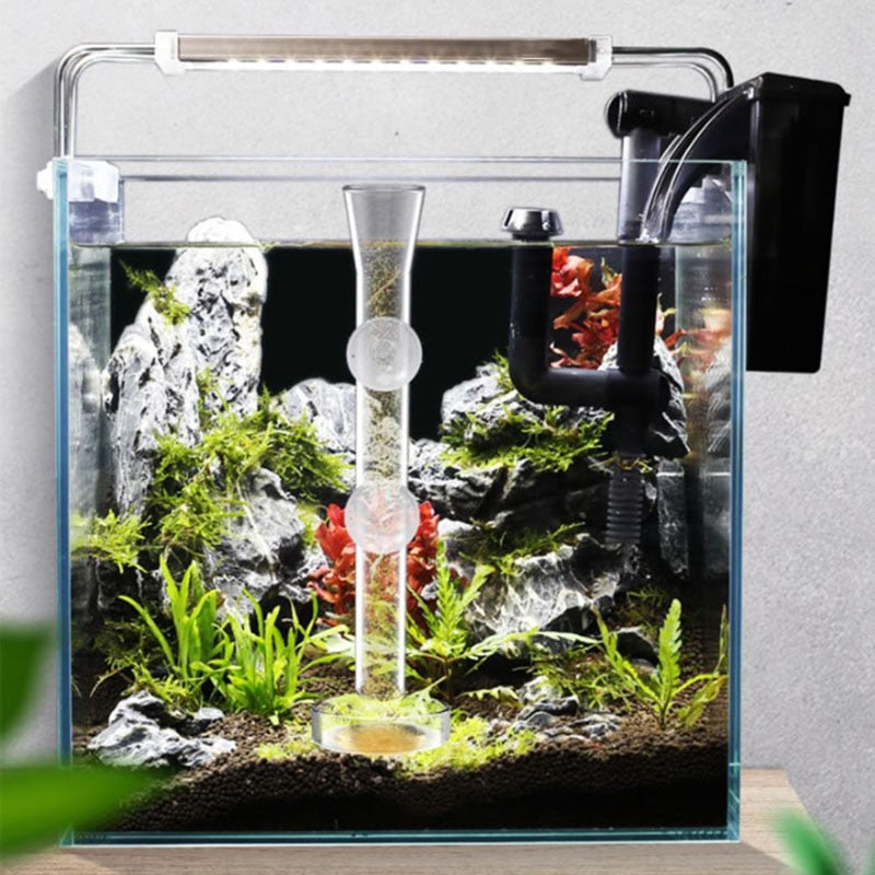 Clear Fish Tank Feeding Tube Aquarium Accessory
