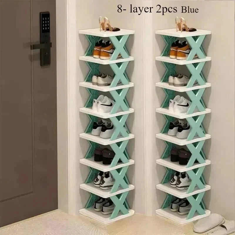 Space Saving Stackable Shoe Rack Organizer