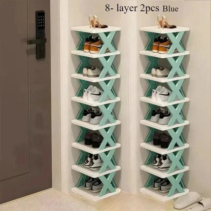 Space Saving Stackable Shoe Rack Organizer