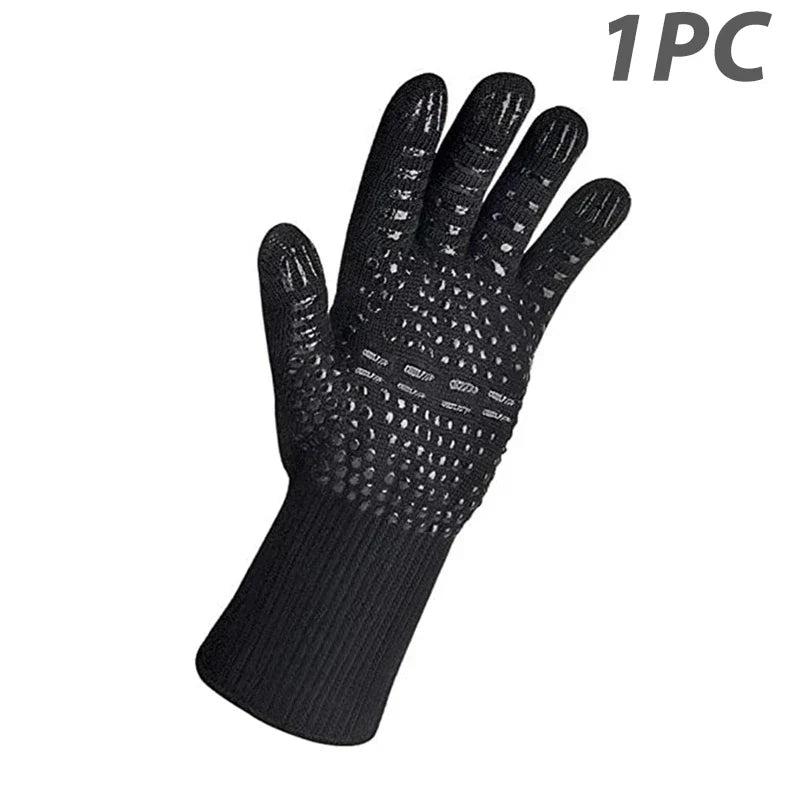 Heat Resistant BBQ Gloves Silicone Non Slip Grill Mitts - Befez