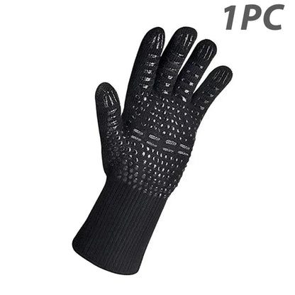 Heat Resistant BBQ Gloves Silicone Non Slip Grill Mitts - Befez