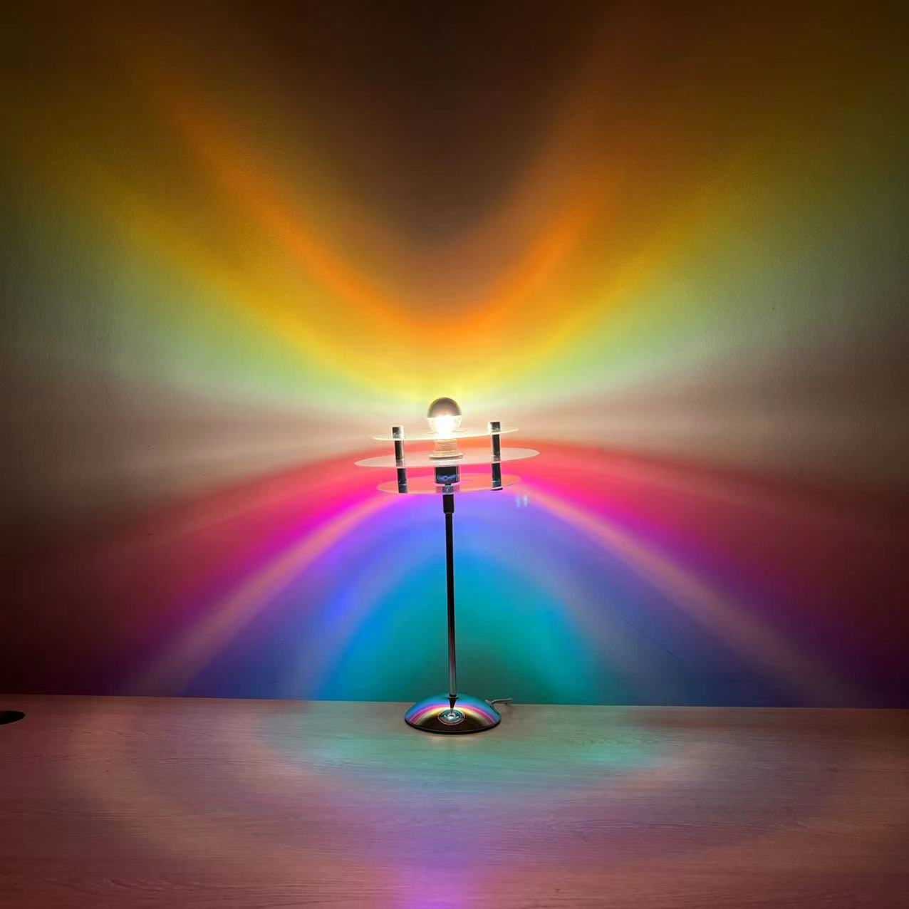 Colorful Rainbow Desk Table Lamp