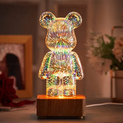 Colorful 3D Fireworks LED Mood Lamp