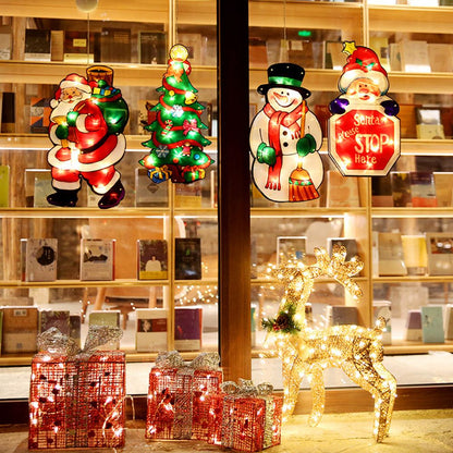 Colorful LED Christmas Window String Lights