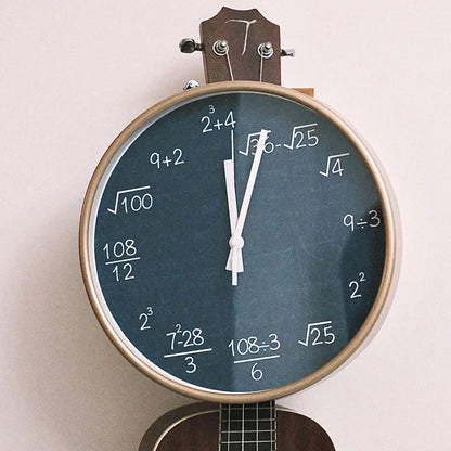 Educational Math Wall Clock Decoration