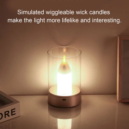 Smart LED Candle with Dimmer and USB Charging