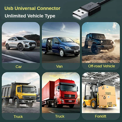 Compact Car Vent Cooler Fan with USB Charging