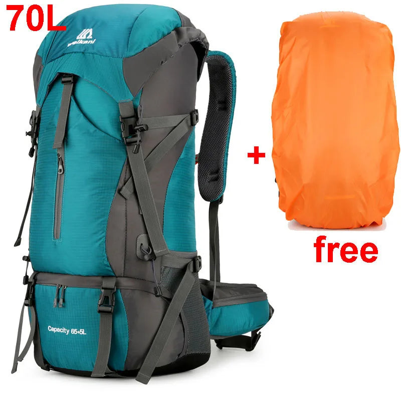 Durable 70L Hiking Backpack with Rain Cover - Befez