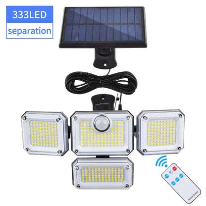Bright Solar Powered Motion Sensor Outdoor Light