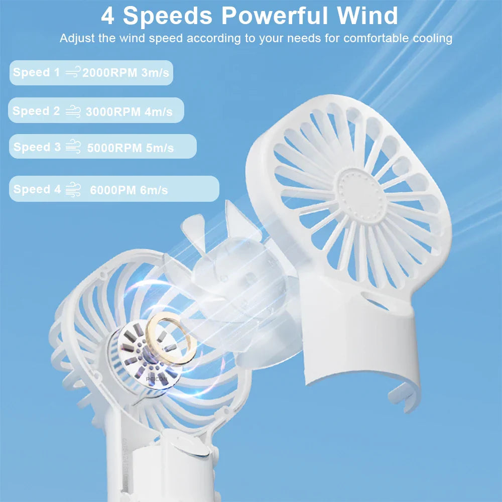 Compact Personal Misting Fan with Humidifier