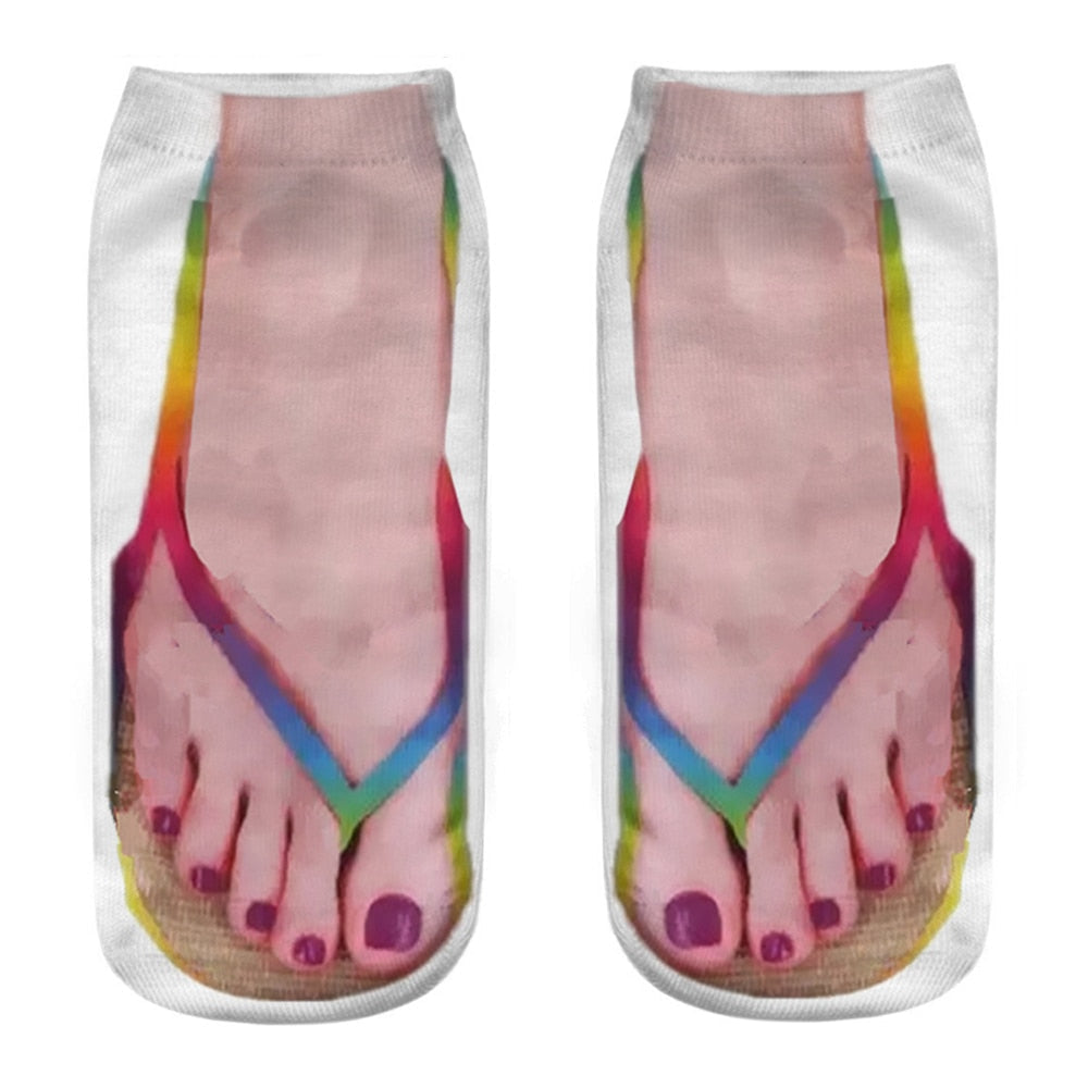 Quirky 3D Novelty Low Cut Ankle Socks