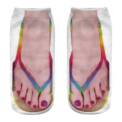 Quirky 3D Novelty Low Cut Ankle Socks