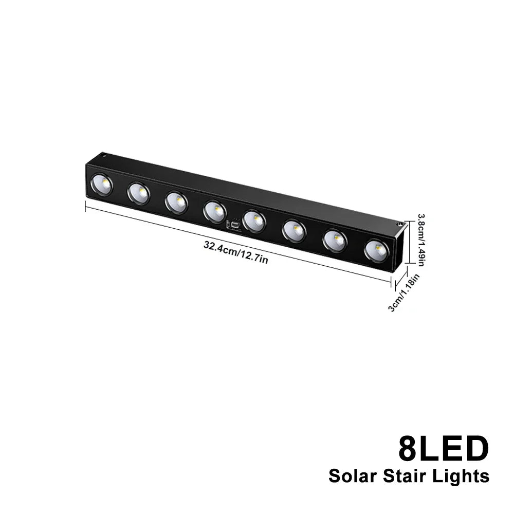 Bright Solar Powered Garden Fence Lights 4-Pack