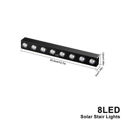 Bright Solar Powered Garden Fence Lights 4-Pack