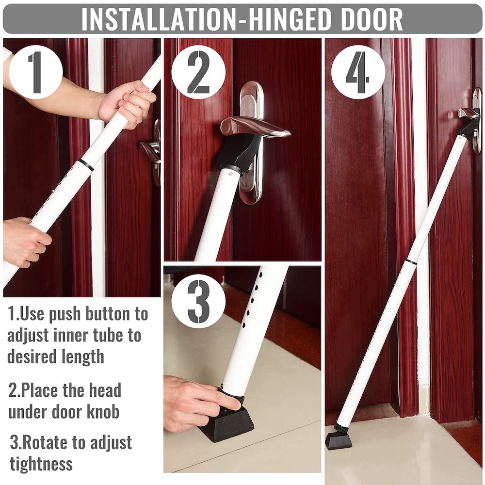 Sturdy Home Door Security Lock Bar