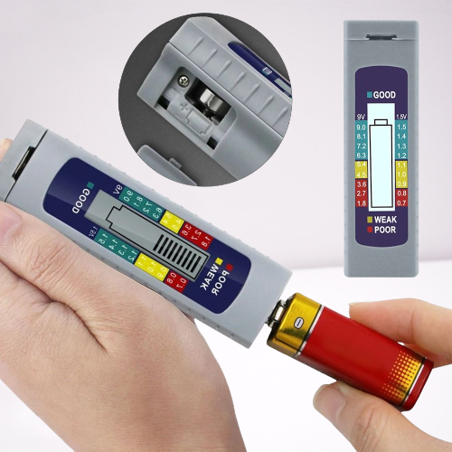 Accurate Universal Battery Voltage Tester with LCD Display - Befez