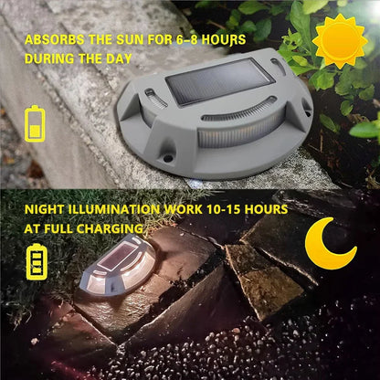 Weatherproof Outdoor Step Lamp with Solar Power