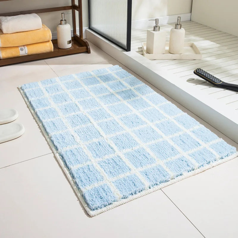 Contemporary Textured Bathroom Mat