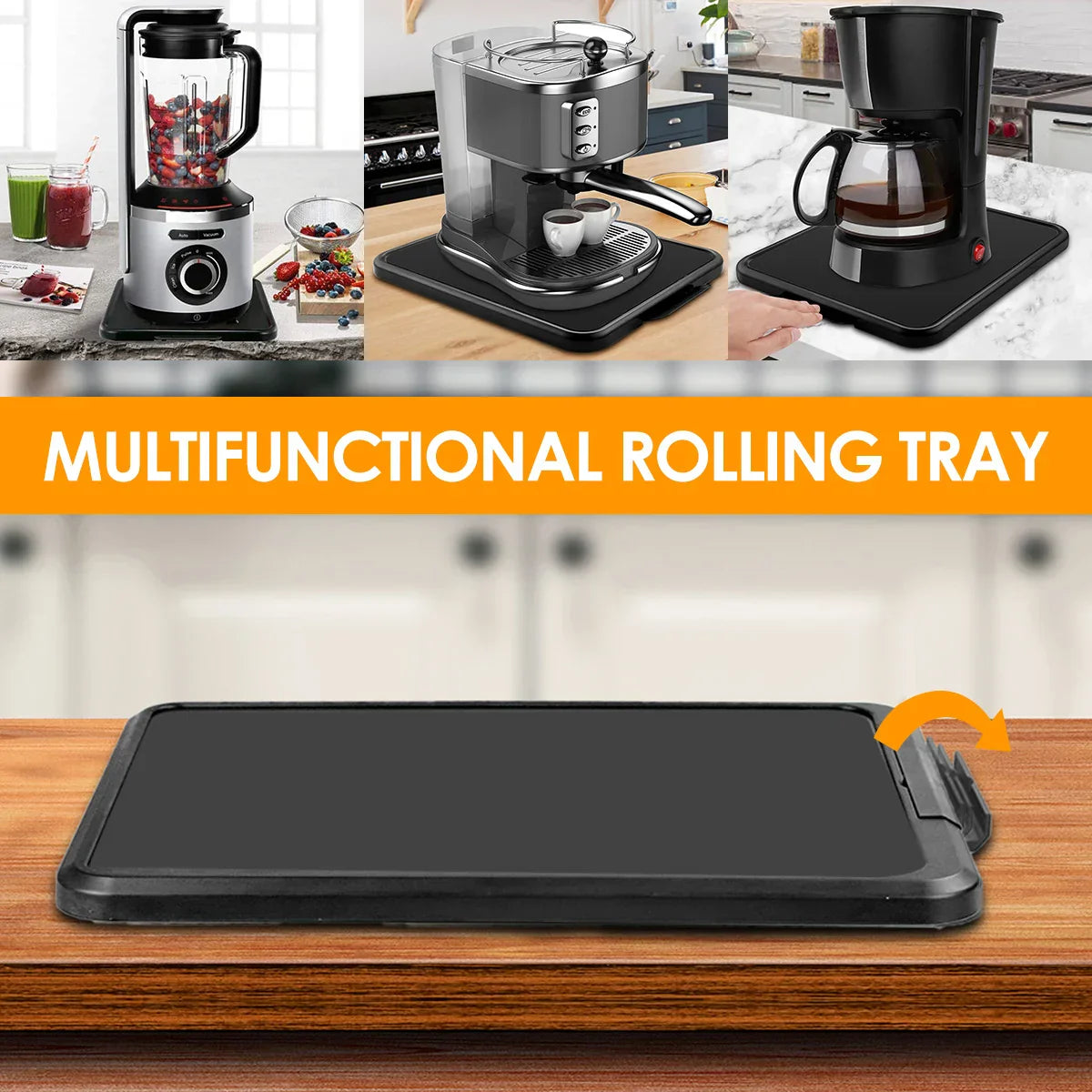 Portable Kitchen Cart Slide Board with Wheels