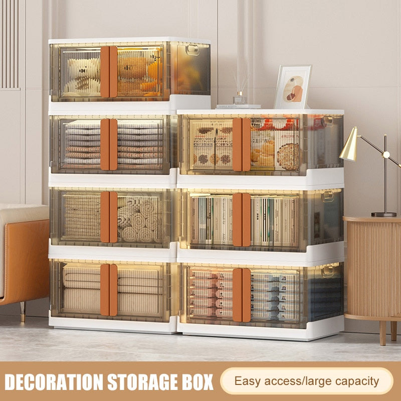 Compact Clear Collapsible Storage Container