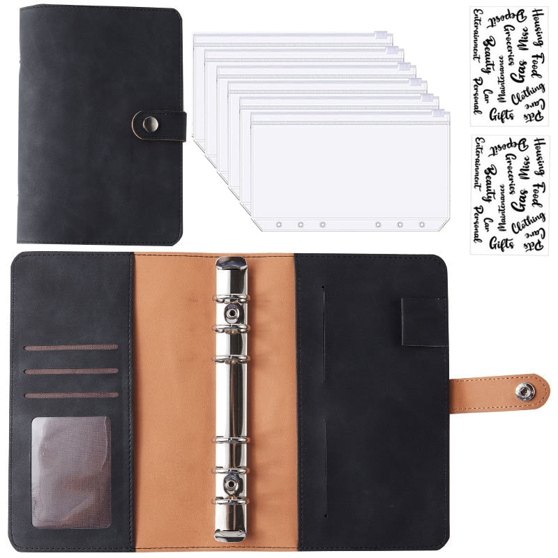 Practical Leather Wallet Organizer Notebook
