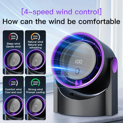 Compact Silent USB Desk Fan