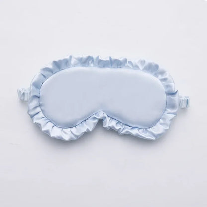 Silky Eye Mask with Ruffles for Sleep