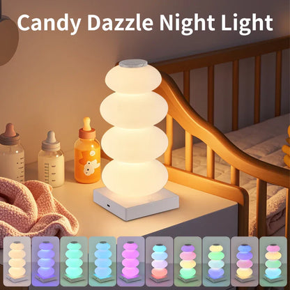 Colorful LED Desk Lamp with Dimmer and USB Port