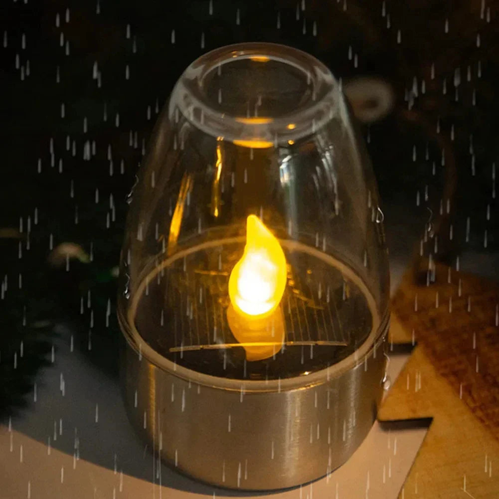 Outdoor Solar Powered LED Candle Lamp