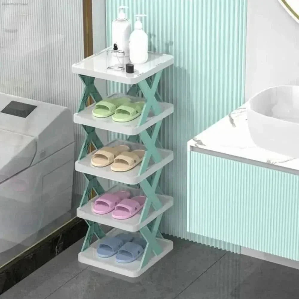 Space Saving Stackable Shoe Rack Organizer