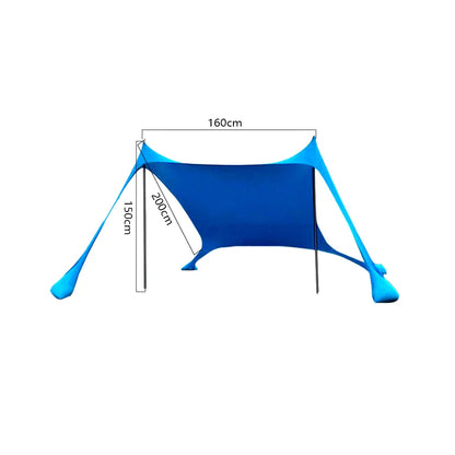 Large Family Beach Sun Shelter with UV Protection