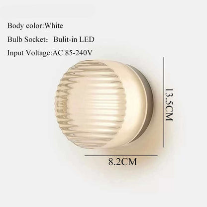 Modern Clear Glass Wall Light - Befez